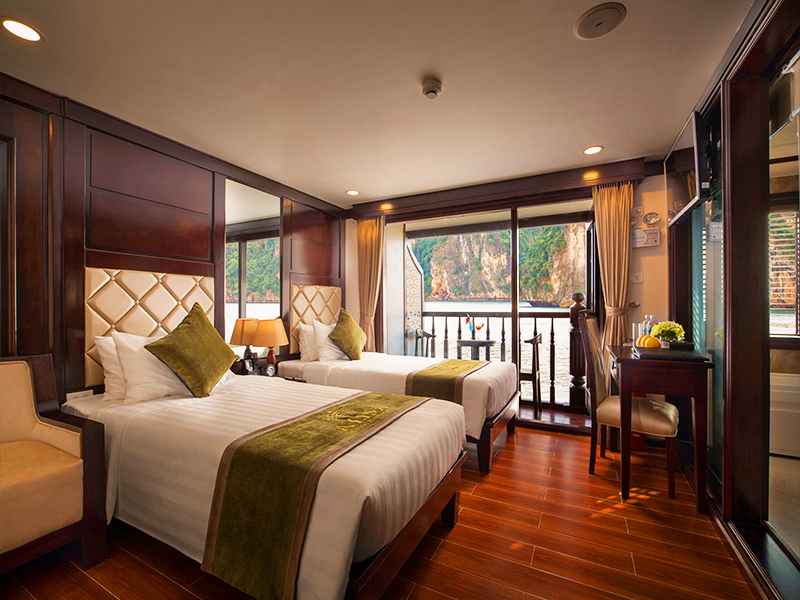 Senior Premier Suite Balcony - 1 Pax/ Cabin (Location: 1st & 3rd deck - Private balcony with chair and table)