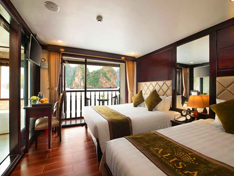 Triple Premier Suite Balcony - 3 Pax/ Cabin (Location: 2nd and 3rd deck - Jacuzzi, Private balcony with chair and table)